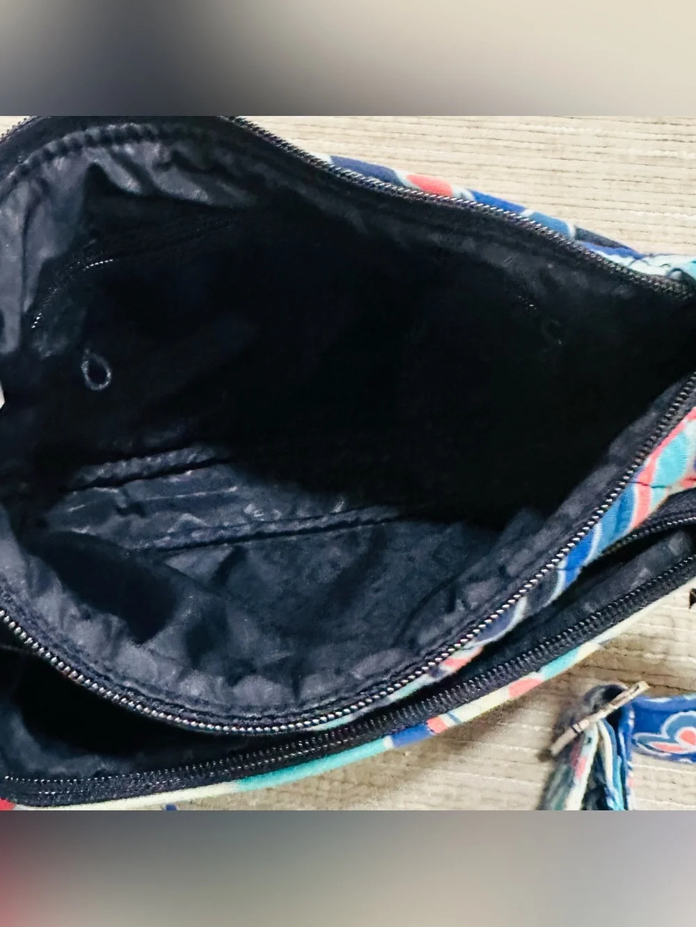 Vera Bradley Little Hipster Crossbody Bag Lotus Flower Swirl Quilted Floral